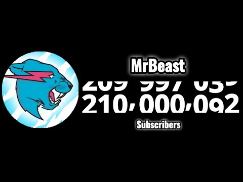 Видео: MrBeast Hitting 210 Million Subscribers!