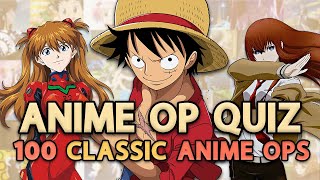 100 ANIME OPENING QUIZ - 100 ICONIC ANIME OPENINGS