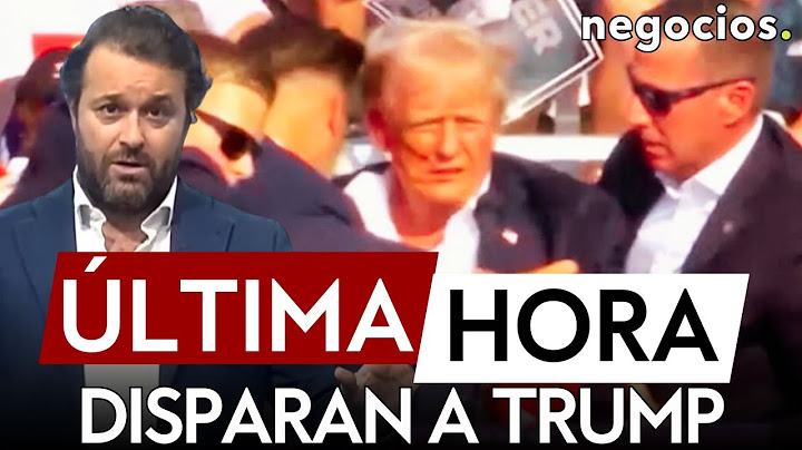 ÚLTIMA HORA | Disparan a Donald Trump en un mitin en Pensilvania