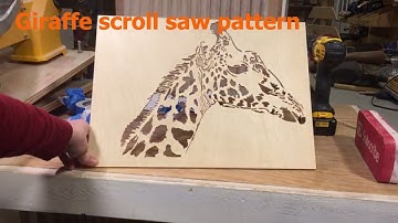 Giraffe scroll saw pattern - scroll saw art