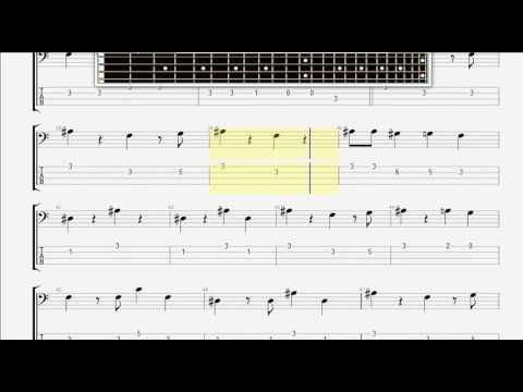 beatles-the-chains-bass-guitar-tablature