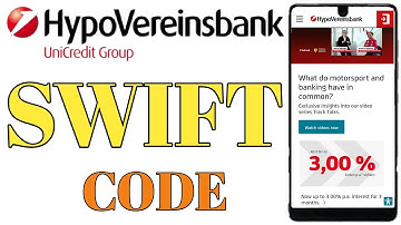 How To Get HypoVereinsbank or UniCredit Bank AG Germany SWIFT CODE | Payment Guide
