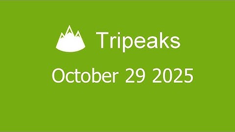 Microsoft Solitaire Collection - Tripeaks - October 29 2025