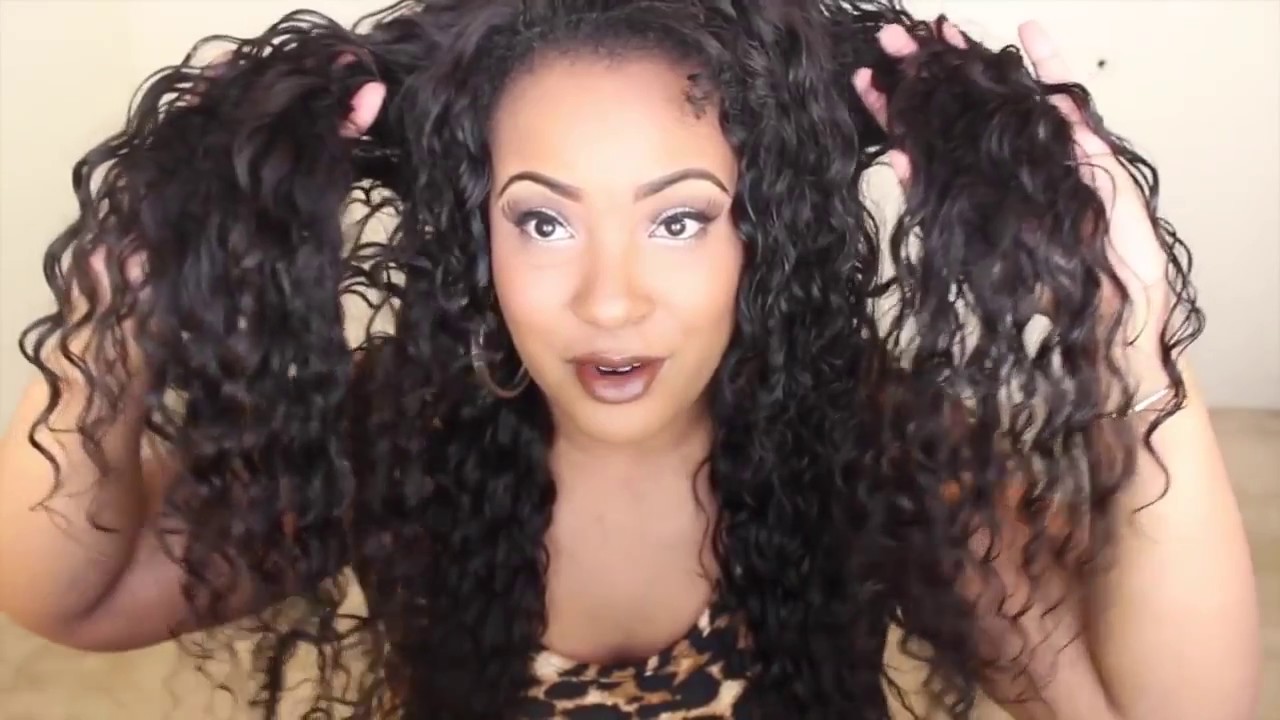 Gem Beauty Hair Store Brazilian Water Wave Install Review YouTube