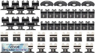 VEVOR 50 PCS Oscillating Saw Blades Quick Release Multitool Blades Kit HCS Review