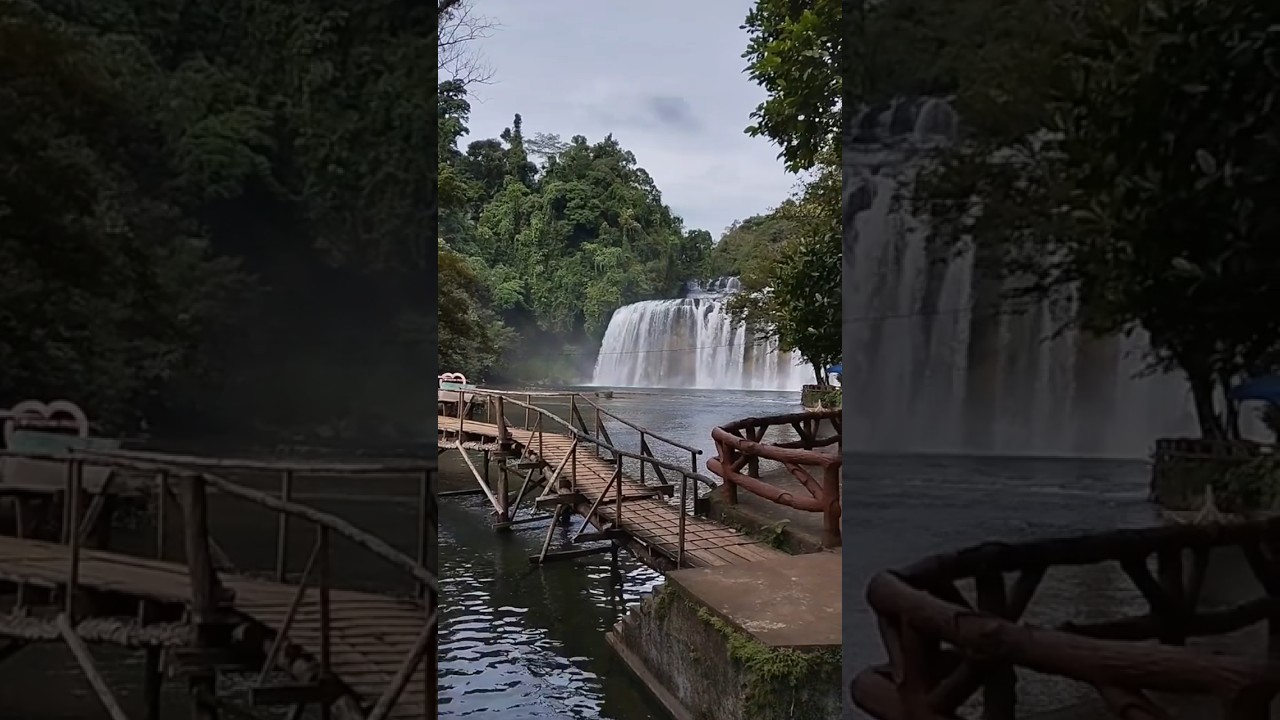 Beautiful Waterfall in the Philippines, Mindanao 