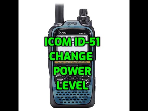 ICOM ID-51 Change Power Level