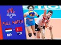 Netherlands 🆚 Turkey - Full Match | Women’s Volleyball Nations League 2019