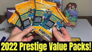 2022 Prestige Football Value Packs I Got Them For 3 50 Per Pack Sunburst Parallels