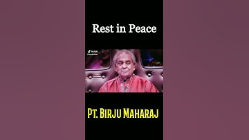 Thumbnail of #rip pandit #birjumaharaj Mohe Rang Do Laal beautiful expression by Pt. Birju Maharaj #shorts #yt