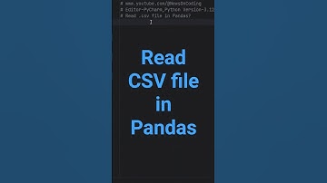 Een CSV-bestand in een Pandas DataFrame lezen | Pandas-zelfstudie voor beginners
