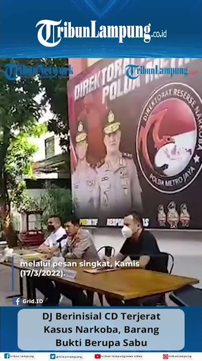 DJ Berinisial CD Ditangkap Polisi, Terjerat Kasus Narkoba #Shorts #TRIBUNLAMPUNG