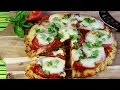 PIZZA mit BLUMENKOHLBODEN | Low Carb, vegetarisch, glutenfrei