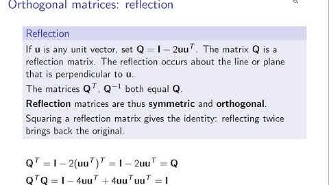 Linear algebra and applications: video 9 Orthogonality part 2