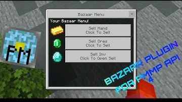 Pocketmine - Mp || Bazaar Plugin || Api 4 || FREE DOWNLOAD