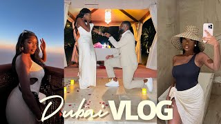 DUBAI VLOG  HE PROPOSED! Baecation, Yacht ride, Parasailing