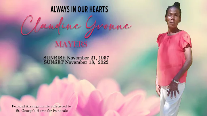 Always In Our Hearts -  Claudine Yvonne Mayers