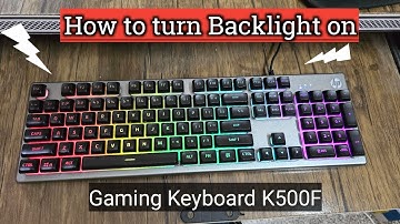 HP Gaming Keyboard K500f Unboxing and Review | How to turn on Keyboard Backlight Gaming Keyboard RGB