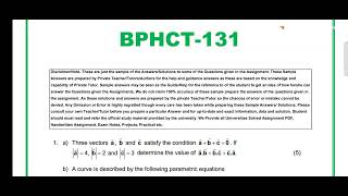 Ignou bphct 131 solved assignment 2026 / bphct 131 solved assignment 2026 / pdf watsapp 8228091239