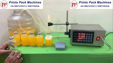 Juice bottle filling machine | Manual juice filling machine | Digital juice bottle filling machine