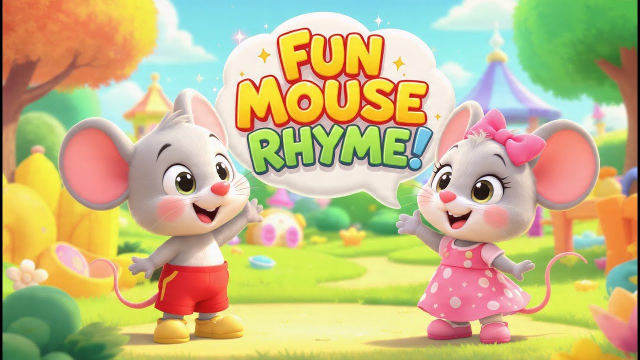 🌟 Cartoon Mouse Dance & Rhyme  Kids Nursery Song 2025 