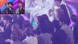 (G)I-DLE, THE BOYZ REACTION TO BTS | SPEECH 'ARTIST OF THE YEAR' MMA 2018