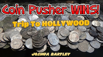 Coin Pusher WINS!!| Trip to Hollywood | Joshua Bartley