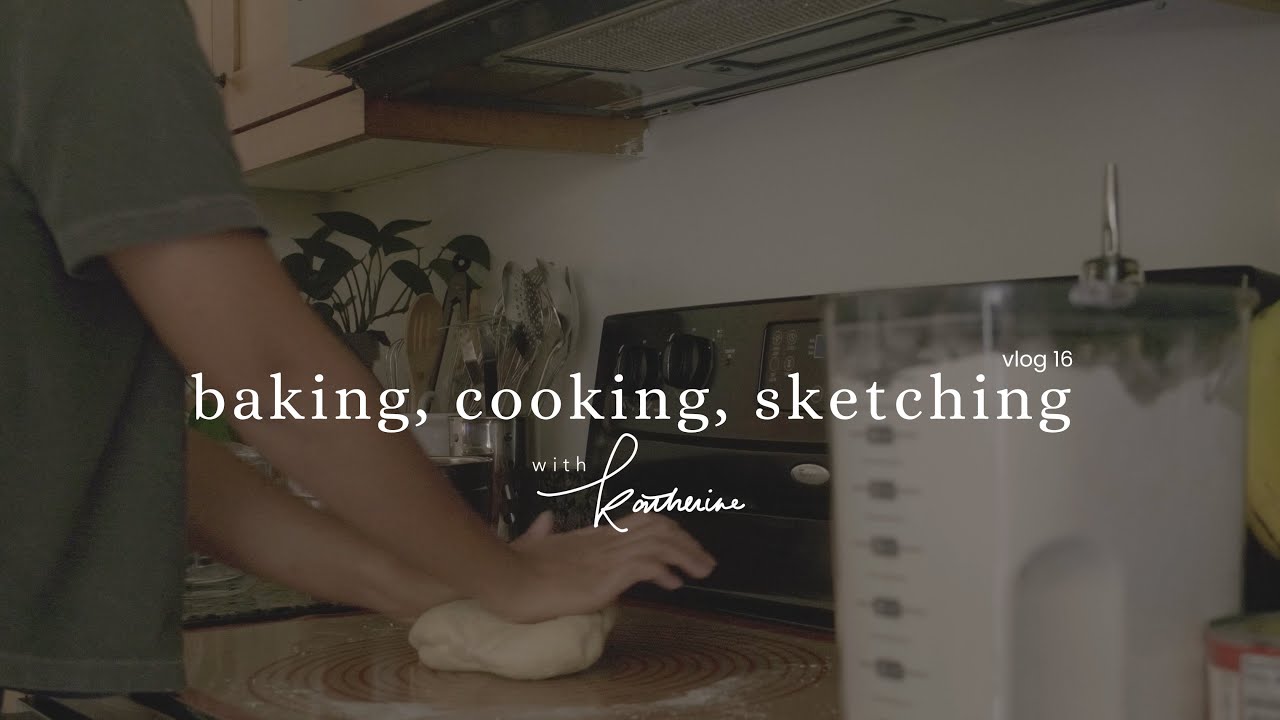 Vlog 16 | Baking pandesal, cooking tinola, sketching a portrait | lifestyle vlog