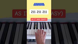 As It Was - Harry Styles (Piano Tutorial) #easypianotutorial