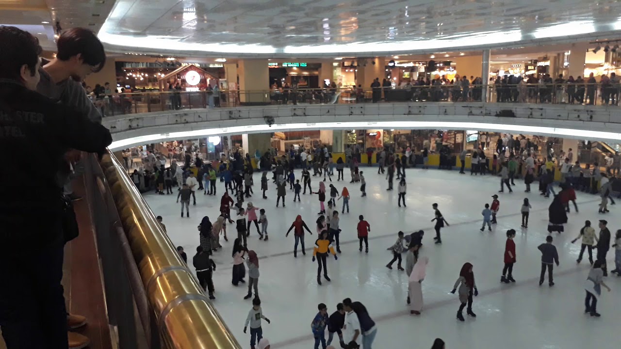 ice skating mall taman anggrek - YouTube