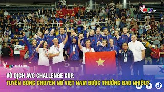 Vô địch AVC Challenge Cup, tuyển bóng chuyền nữ Việt Nam được thưởng bao nhiêu?