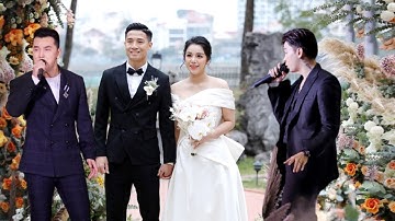 Ưng  Hoàng Phúc, Chi Dân, hát trong đám cưới của Bùi Tiến Dũng | Chuyện Của Sao