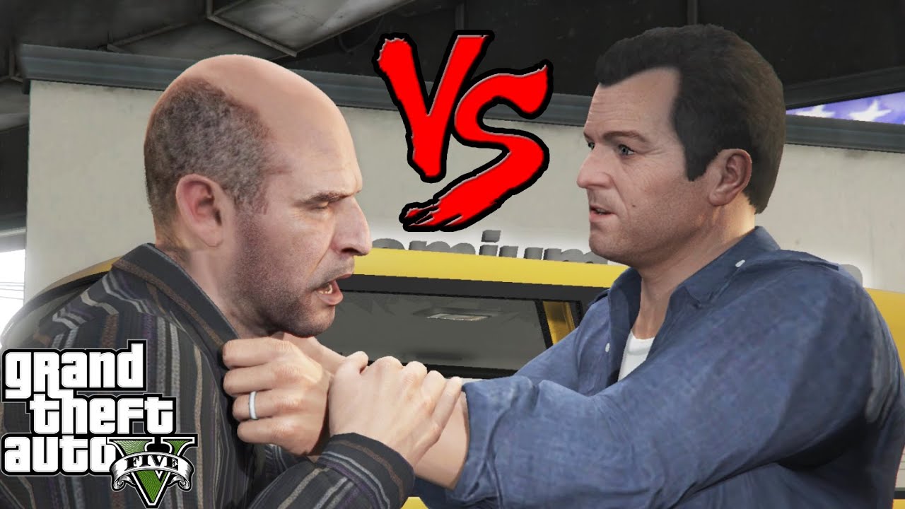 Gta 5 Michael Beats Up Simeon