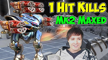 More One Shot Kills - War Robots Mk2 Vortex Spectre Maxed Gameplay WR