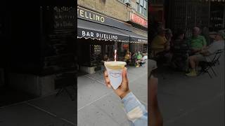 3 ⭐️ Latte from a Greenhivh Village hot spot, Bar Pasellino! #cafe #coffee