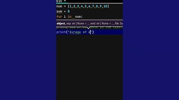 Python List Sum and Average Calculation