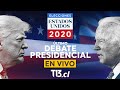 Último debate presidencial entre Donald Trump y Joe Biden