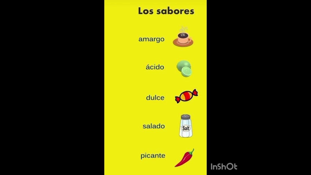 I Taste Like Cookies In Spanish Taste in Spanish- Los sabores - YouTube