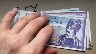 Unboxing România banknotes/ bancnote romanesti primite