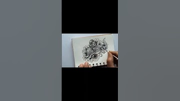 Zentagle Pattern 🌸🌿 ll Doodle ll #shorts