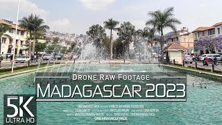 【5K】 Drone RAW Footage  This is MADAGASCAR 2023  Antananarivo | Capital CityUltraHD Stock Video