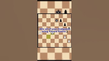 Learn to Push your Passed Pawns♟️ #chess