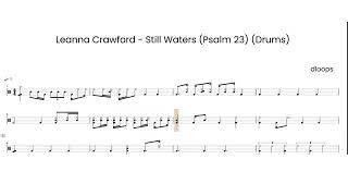 Still Waters (Psalm 23) (DRUM SCORE) - Leanna Crawford 