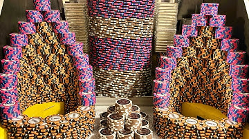 🤯 $100,000,000 High-Limit Coin Pusher! HUGE CHIP TOWER GETS STUCK ON THE EDGE (MEGA JACKPOT WIN?)