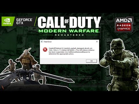CoD Modern Warfare Remastered | Fatal Error - create2dtexture | Error fix | Trust me, It works !