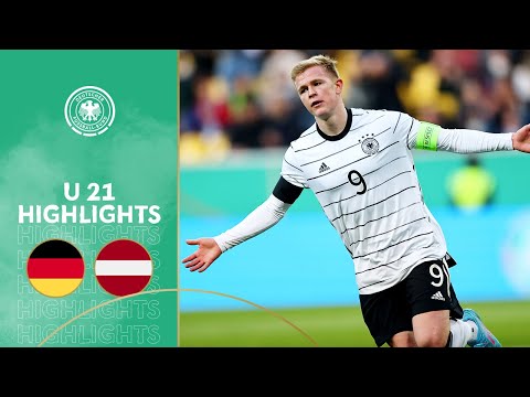 Burkardt with a brace & assist | Germany vs. Latvia 4-0 | Highlights | U 21 Euro Qualifier