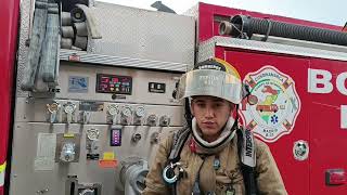 Despliegue de Triple capa (triple layer fire hose deployment)