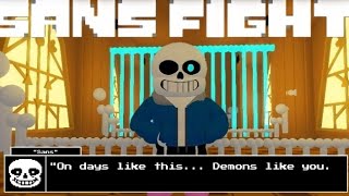 My project is finally finished! I have recreated the sans fight in