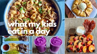 WHAT MY KIDS EAT IN A DAY | DAY 52