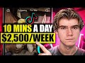 Get paid 2500week using tiktok 10 minutes a day 2023